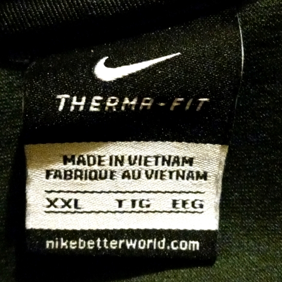 Pine green "NIKE" Therma-fit hoodie Size: XXL BiG & TaLL fit w/ kangaroo pocket - Picture 6 of 7